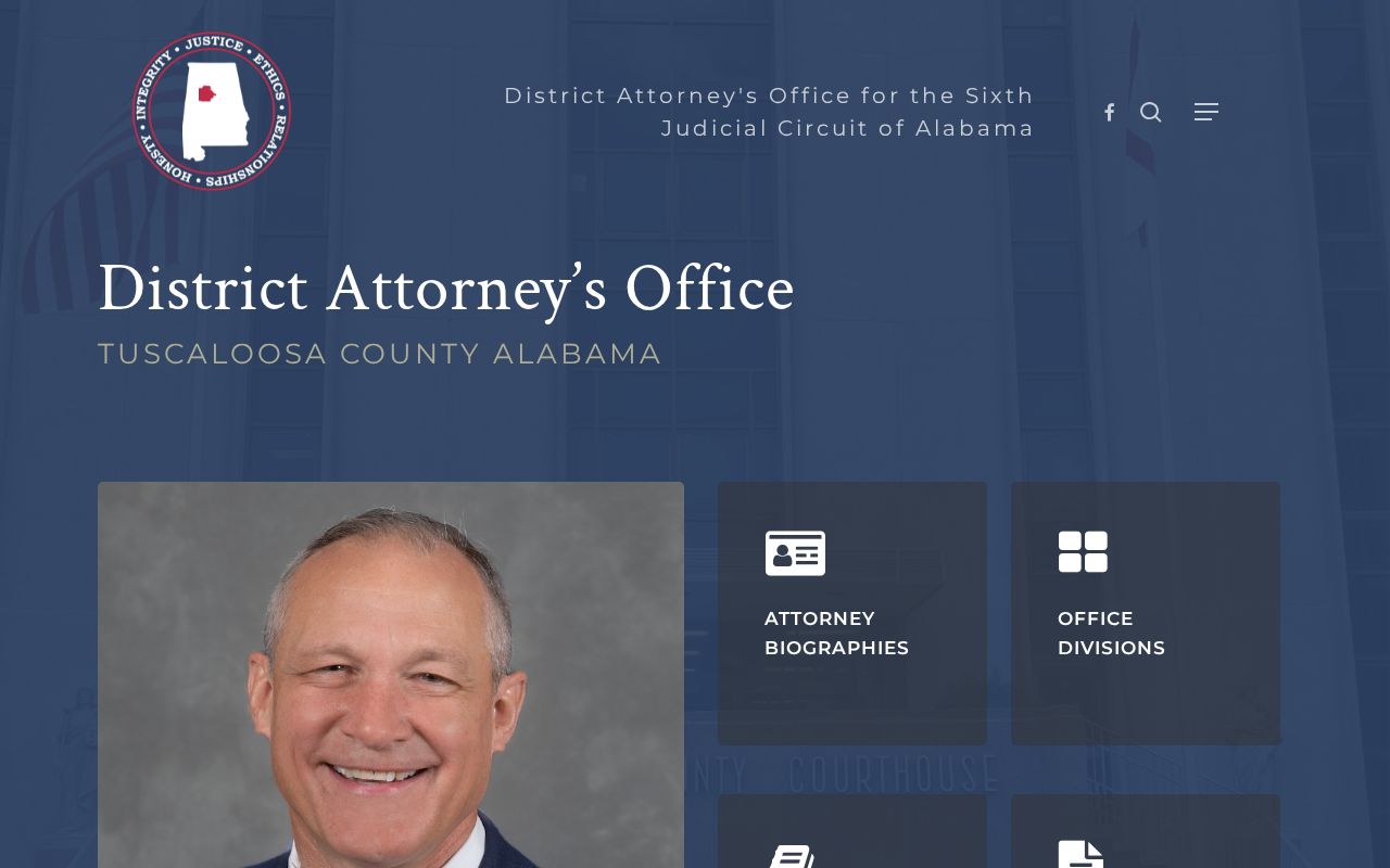 Tuscaloosa County criminal court records District Attorney office