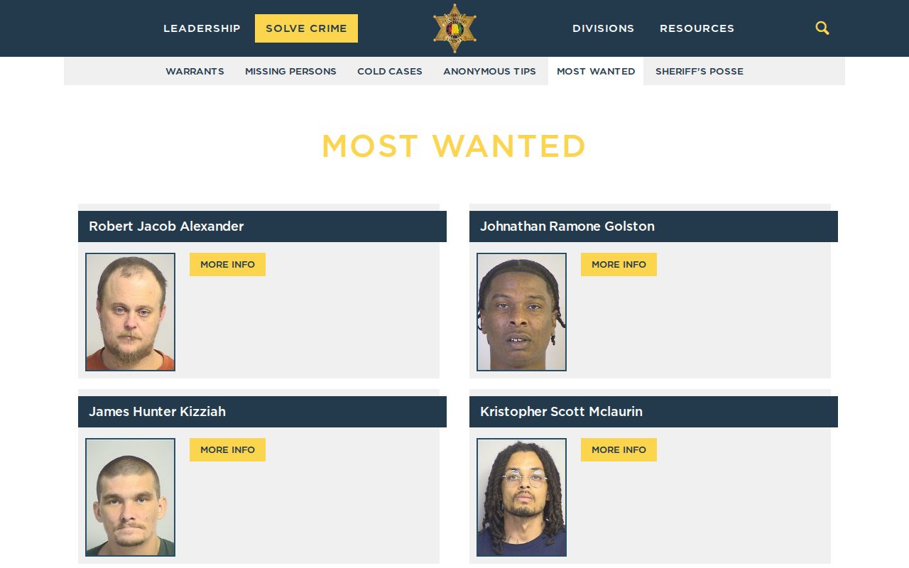 Tuscaloosa County warrant search most wanted profile